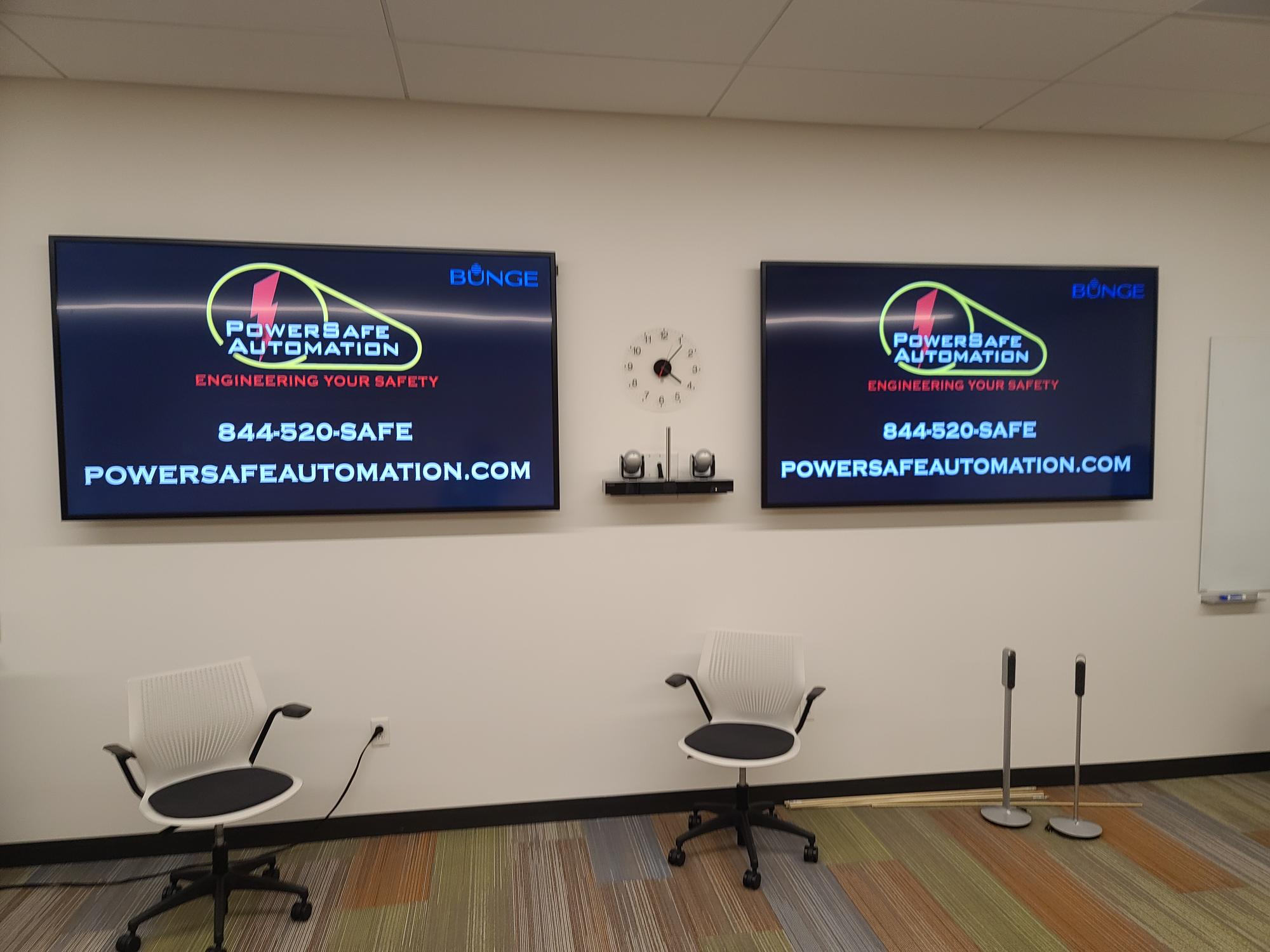 Two TVs with PowerSafe Automations Training Course