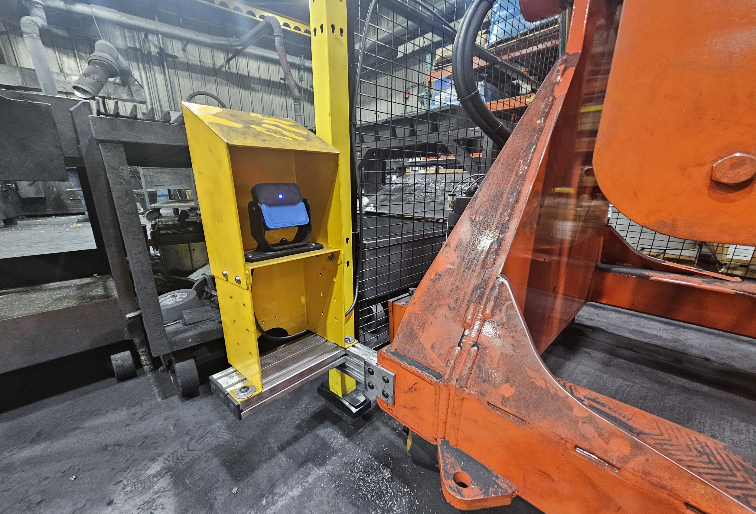 3D Safety Radar guarding a die cast machine