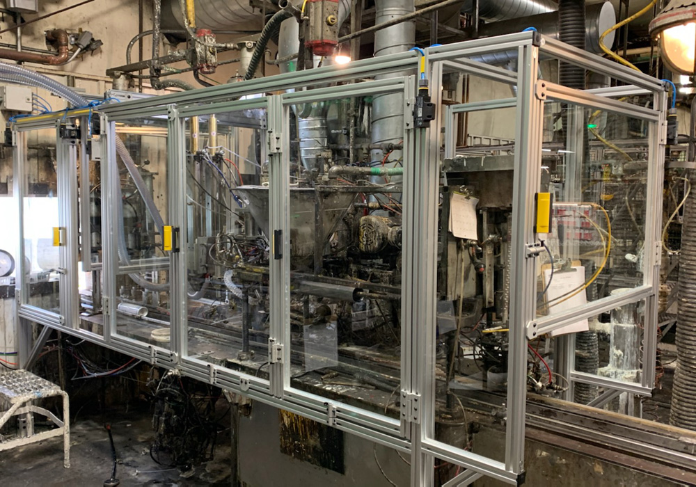 Aerosol Can Machine Enclosure