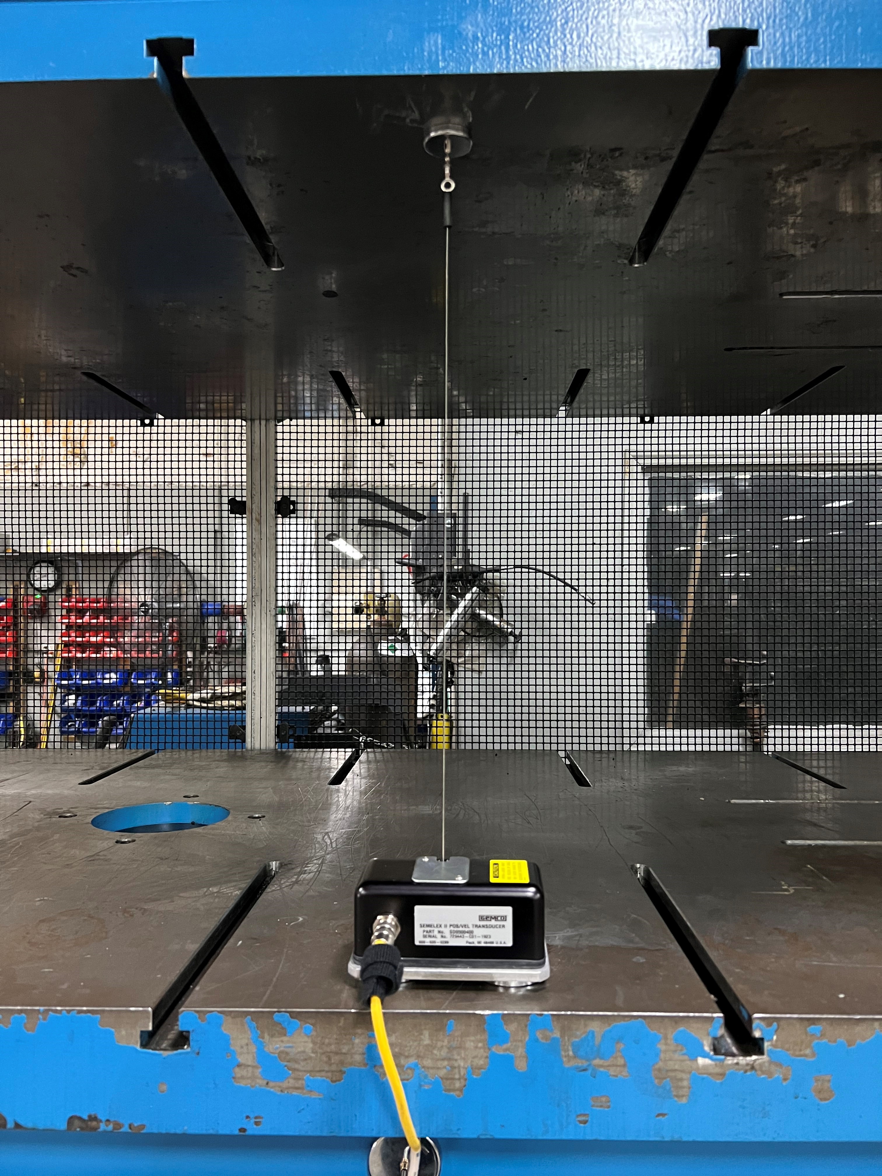 Calibrated Stop Time Measuring Device attached to a machine