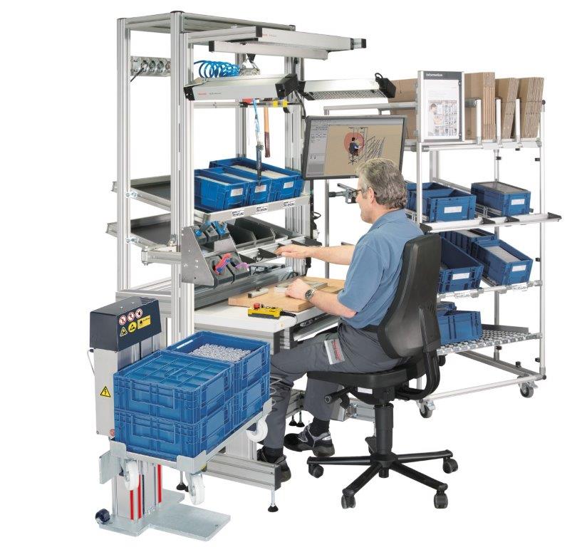 Fully Mobile T-Slot Workspace