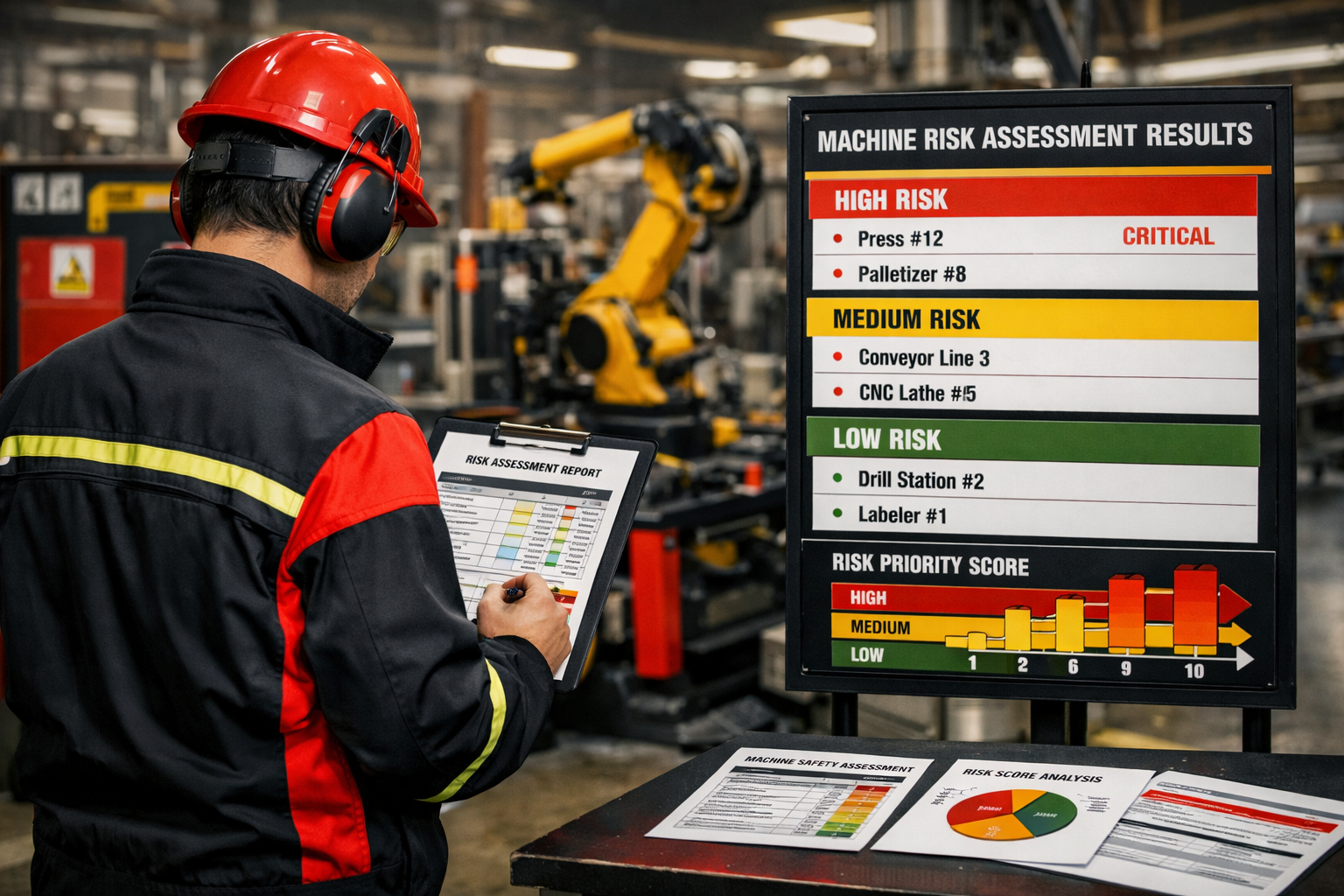 Worker looking at Risk Reduction List