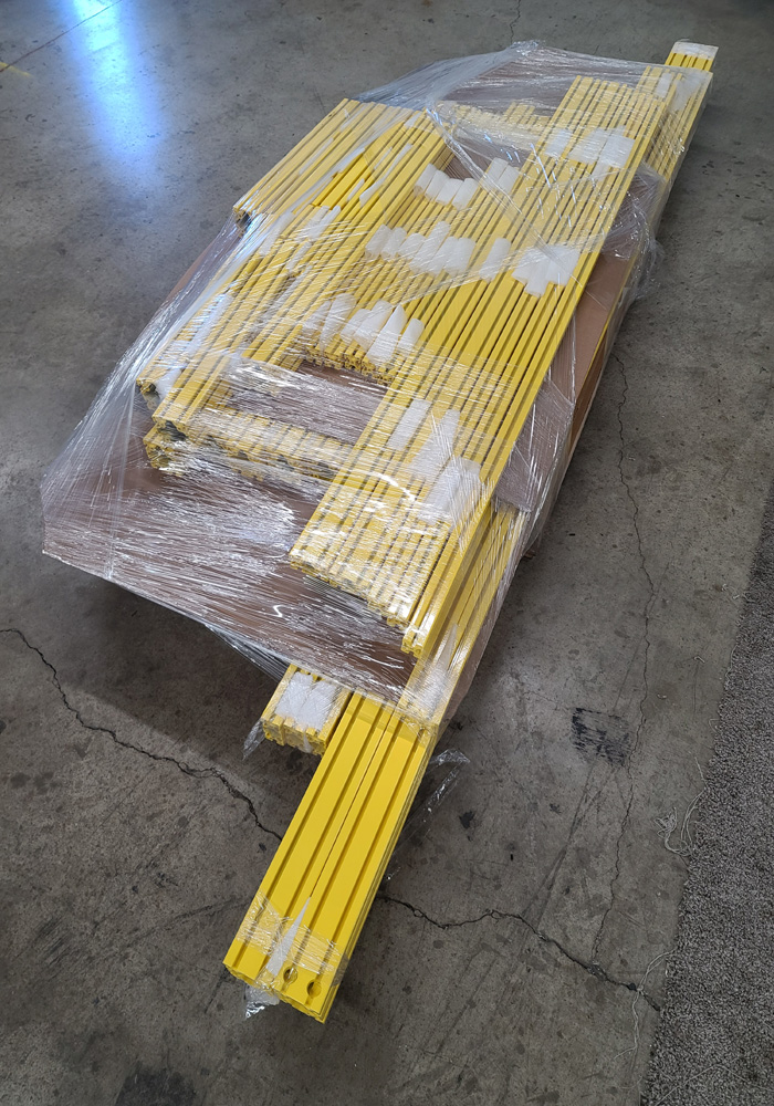 Yellow Powder Coated T-Slot Framing