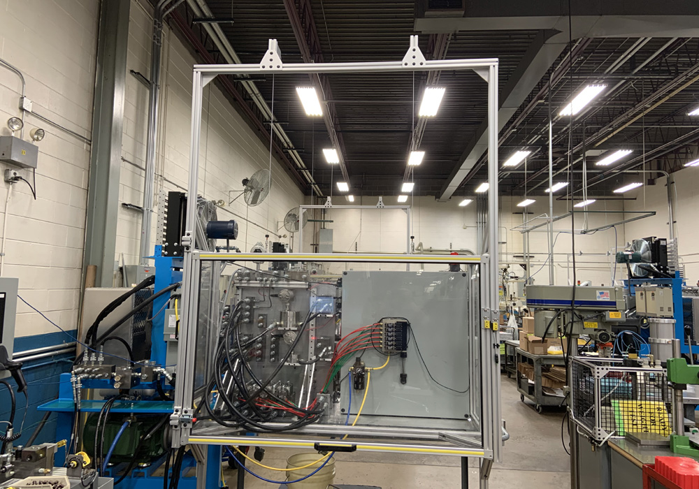 Slide-up Machine Guard Door