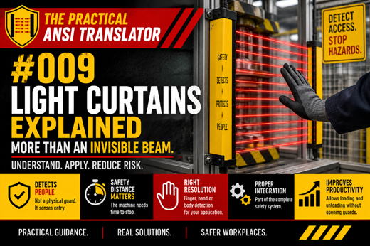 ANSI Translator #009: Light Curtains Explained – More Than an Invisible Beam