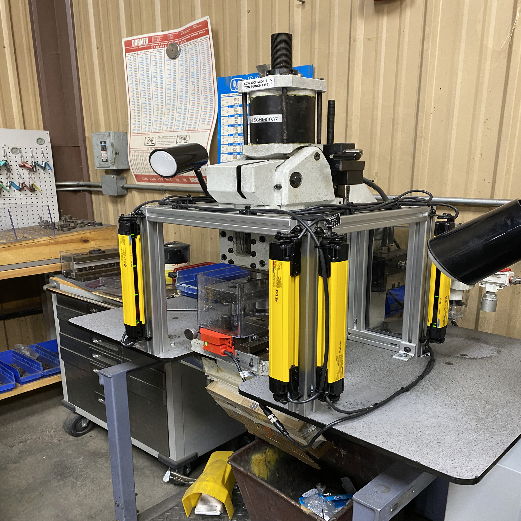 Assembly Press Dual Light Curtains