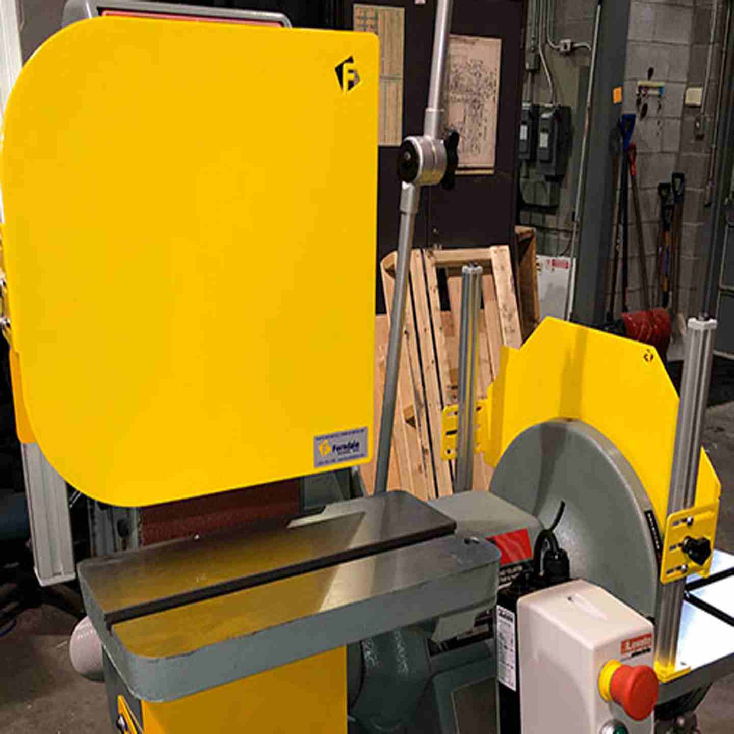 Adjustable Belt and Disc Sander Shields Image 1