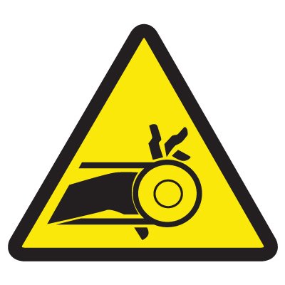 Belt Drive Hazard Sign