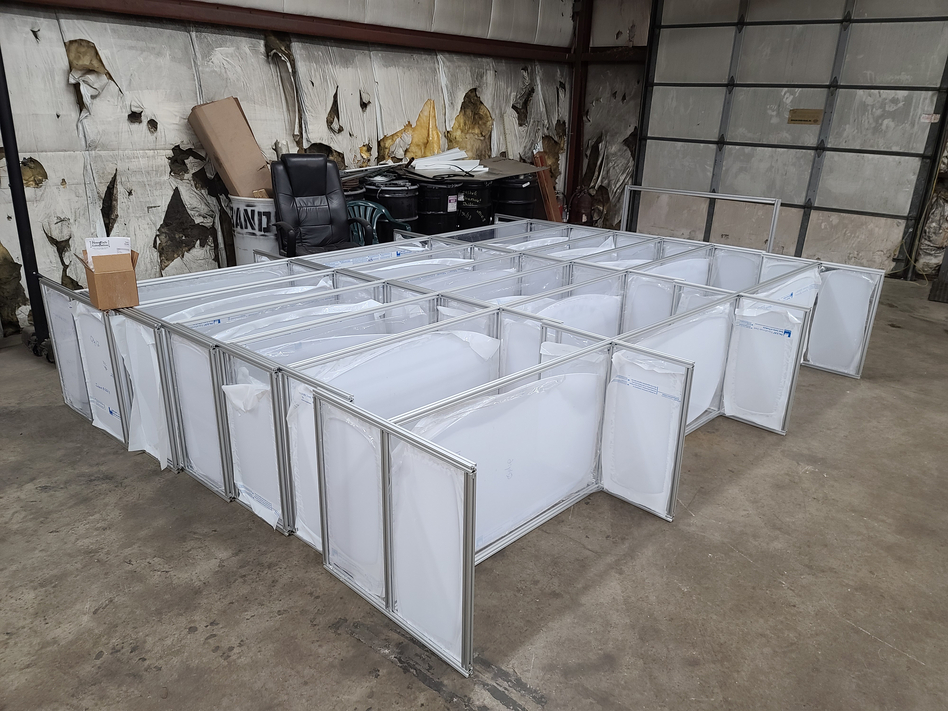 Benchtop Shields Group Assembled