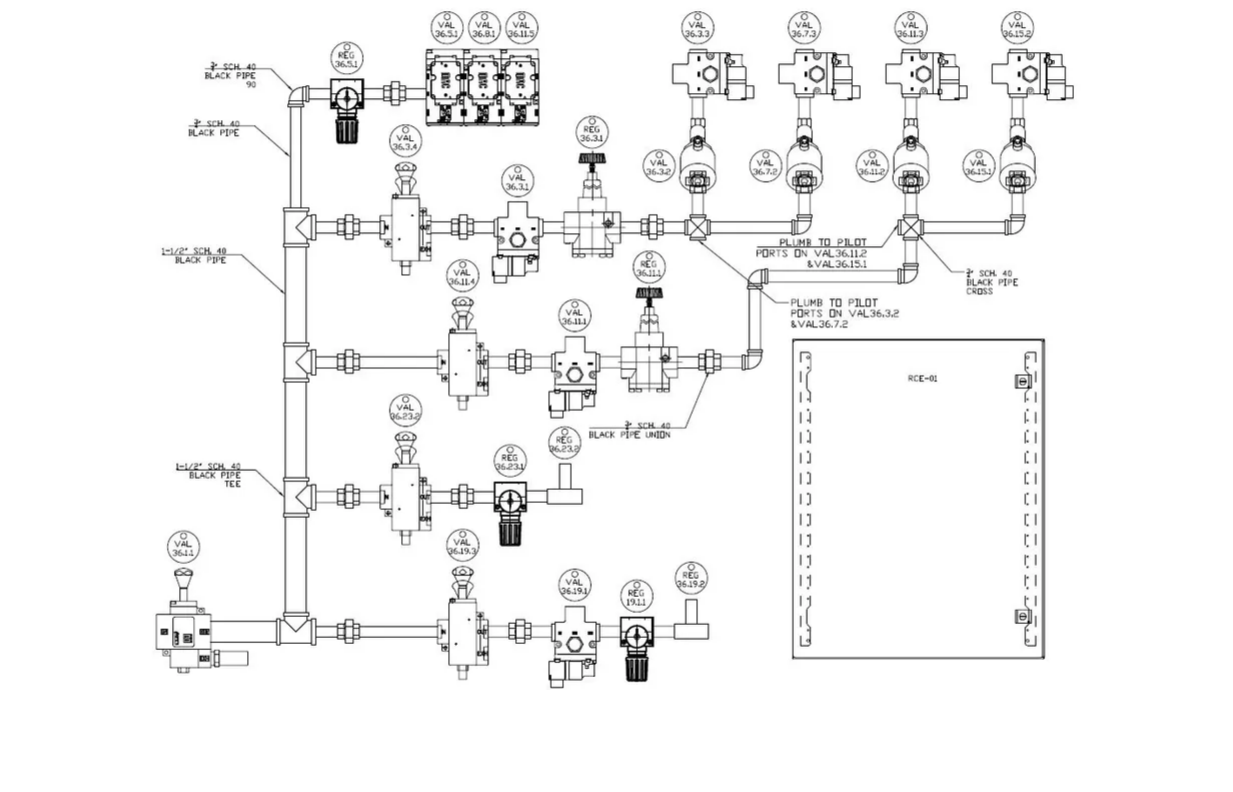 Chemical Dispensing System Schematics