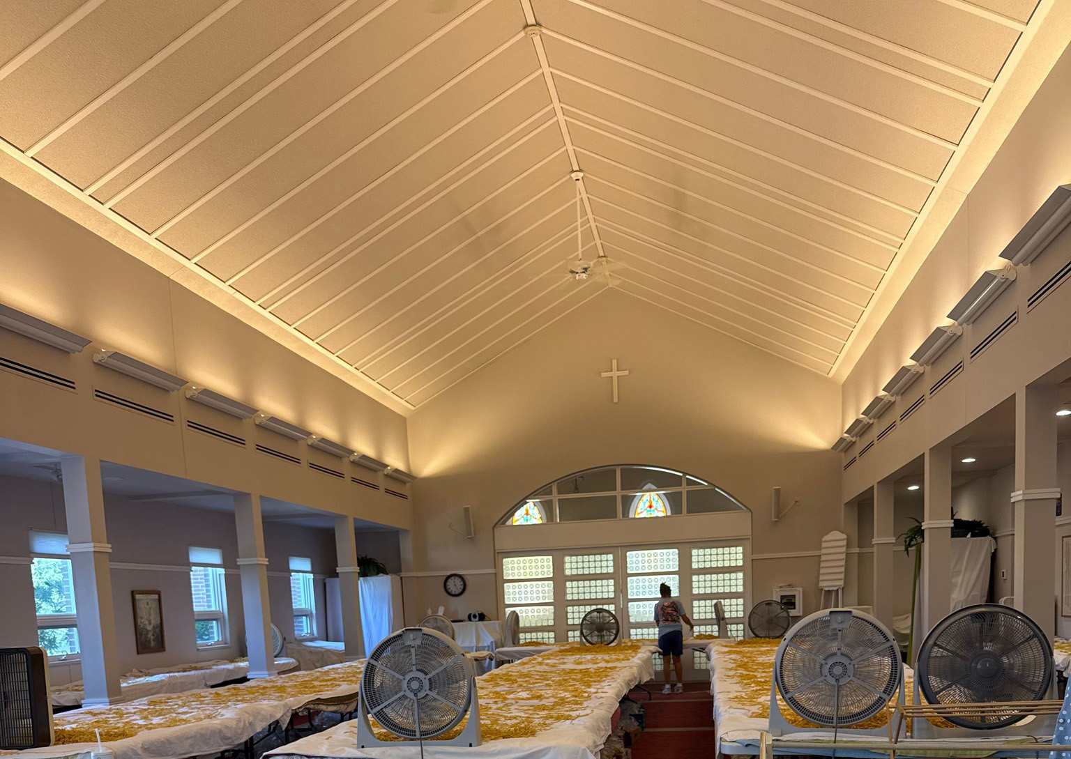 Volunteering in the Community – Noodle Making at Church