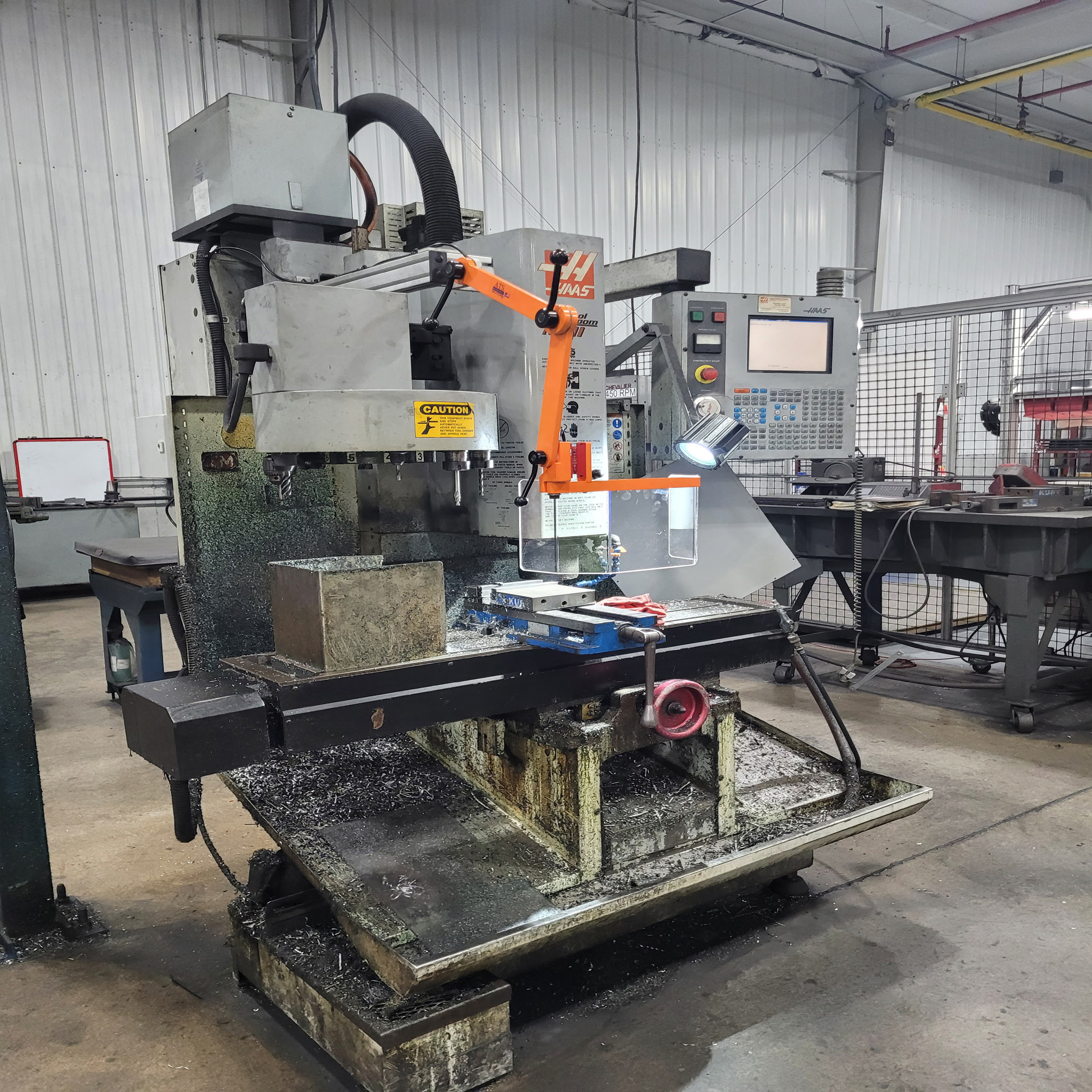 CNC Bed Mill Swing Arm Guard