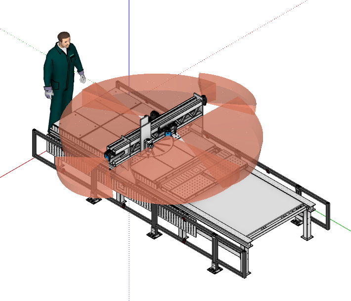 CNC Router with Safety Radars