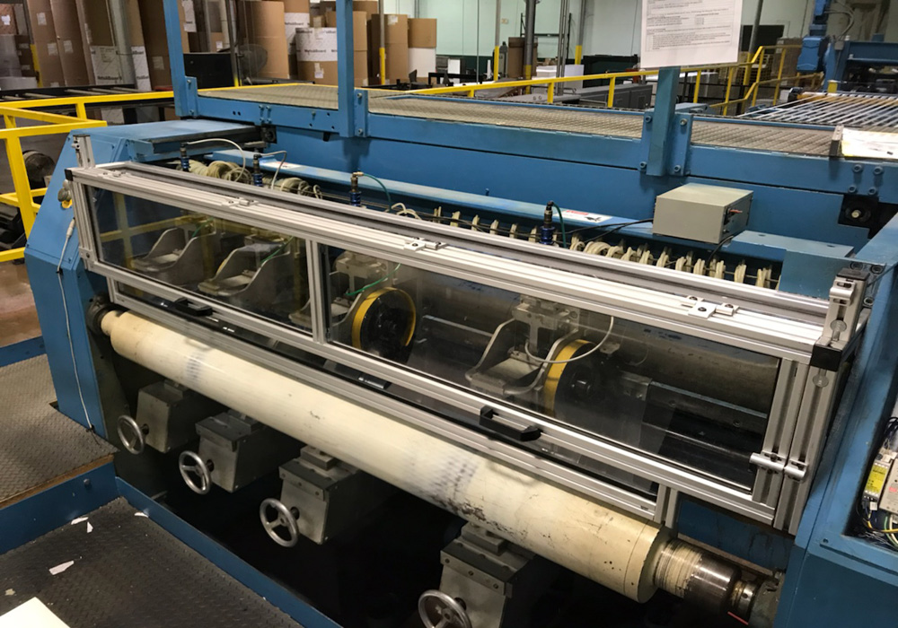 Film converting slitting machine guarding Film converting slitting machine guarding