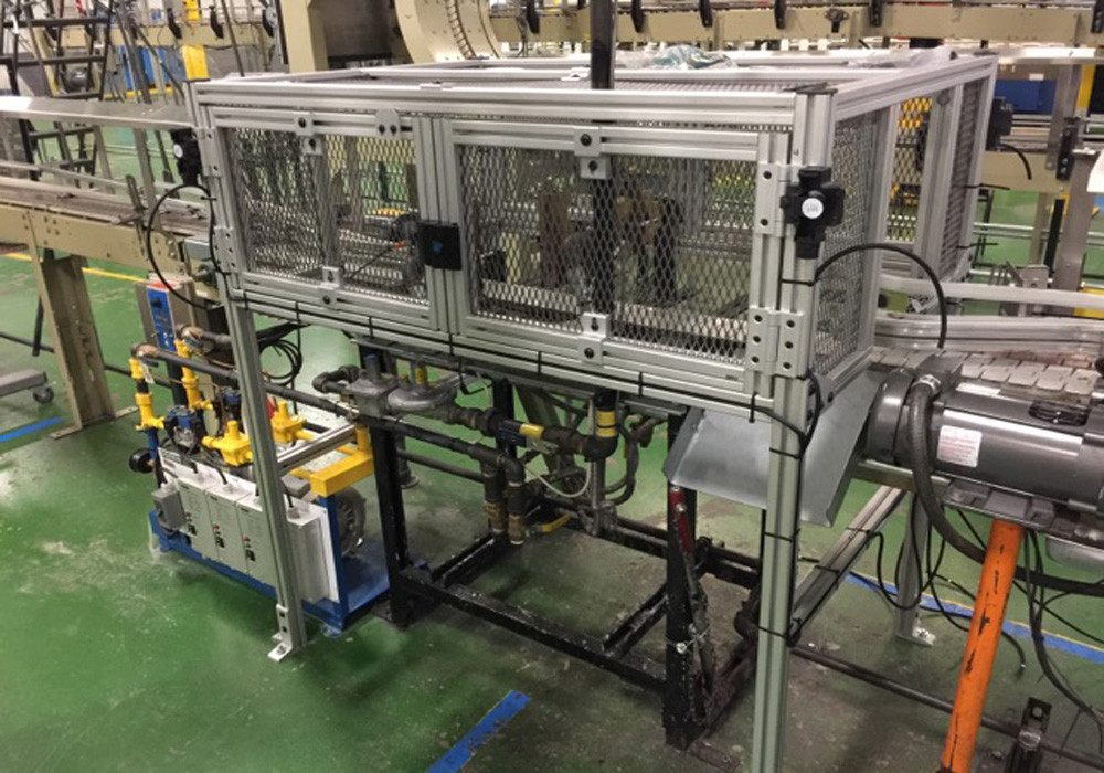 Flame treater conveyance workcell