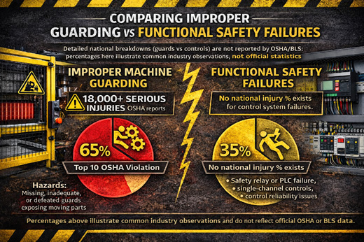 Phased Machine Safety: Guarding Input Hazards Now, Output Functional Safety Next