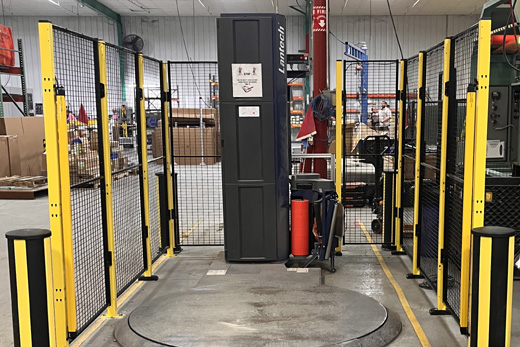 Wrapping Machine with Machine Guarding