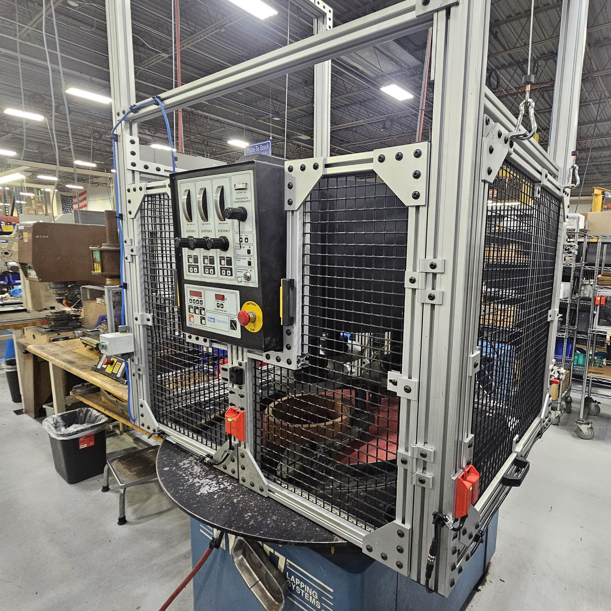 Lapping Machine Guard Close-Up