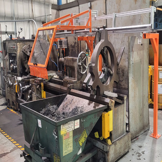 Sliding Machine Guard for Mill