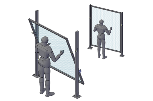 Removable Guarding Panel Brackets