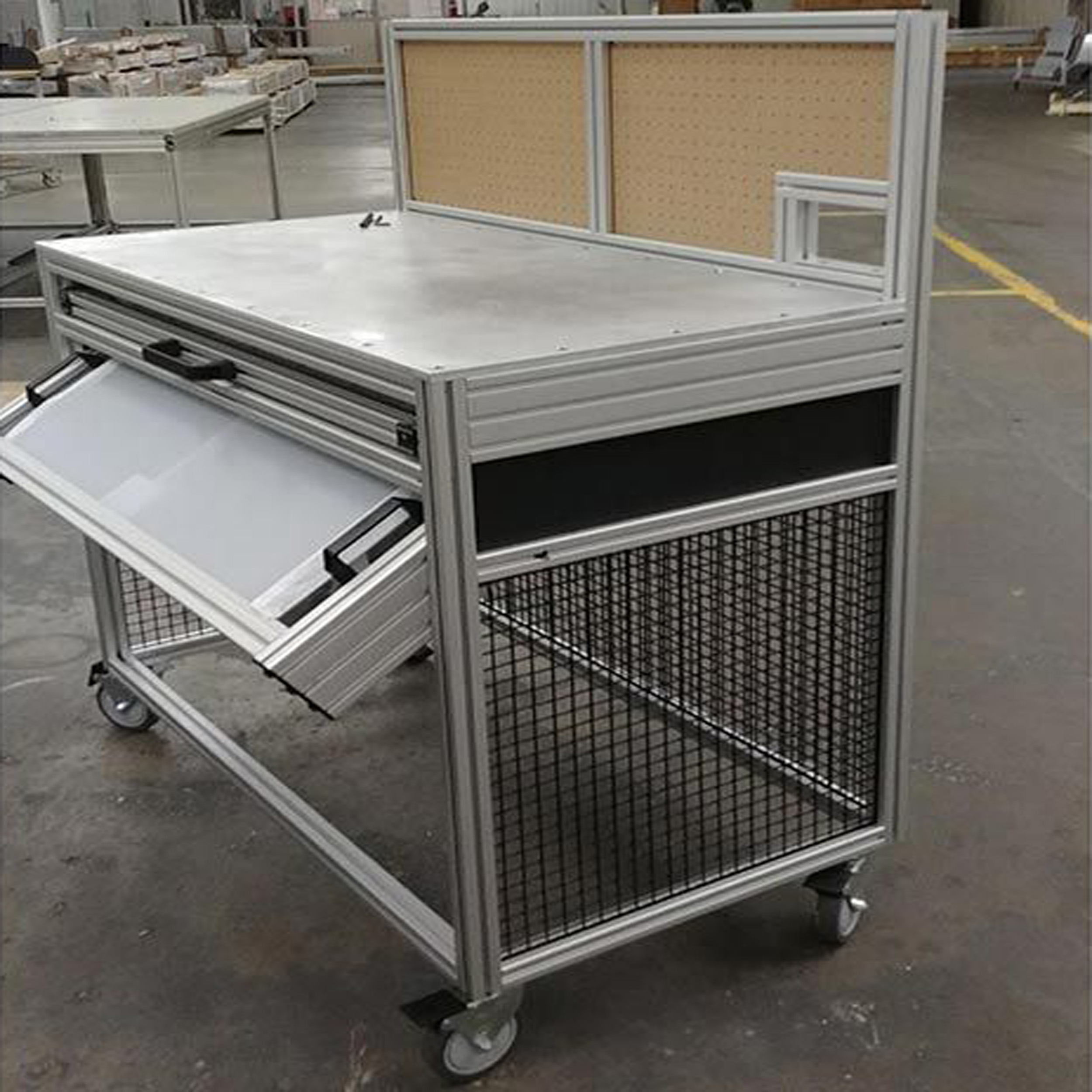 Lean assembly flow systems, modular roller conveyor presentation, lean material handling systems