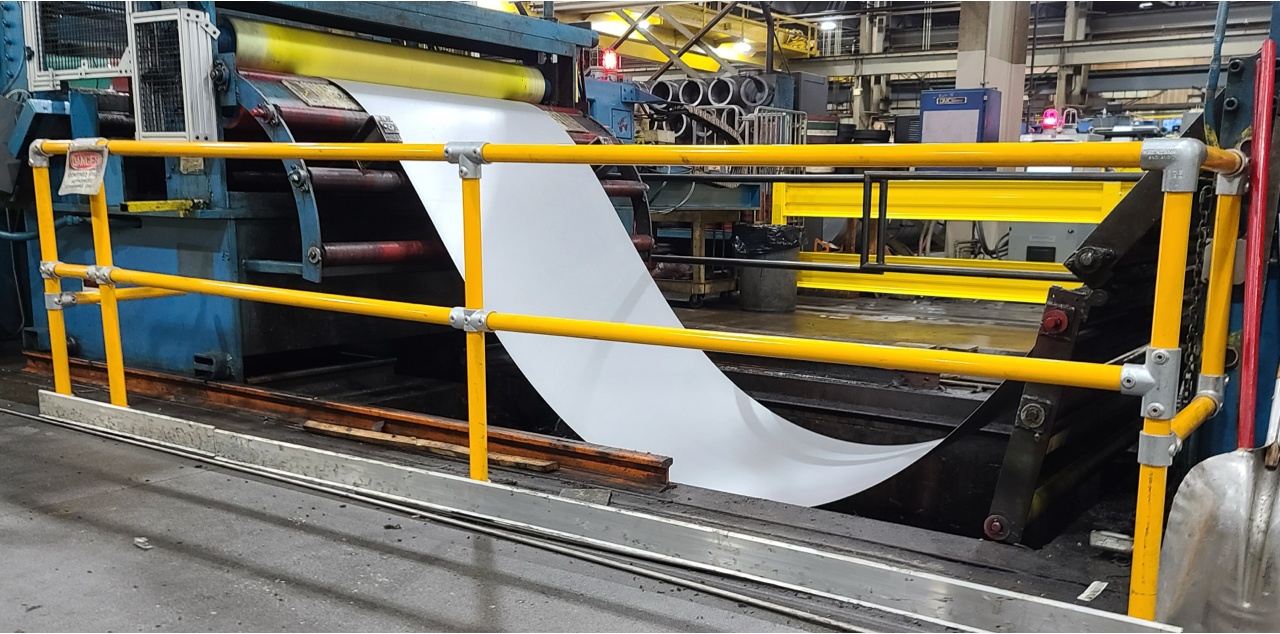 Guard Rails around a Metal Machine