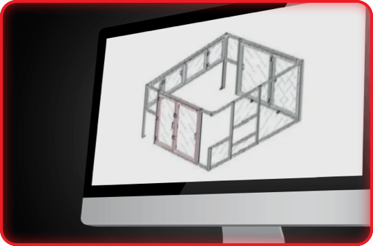Desktop computer with 3D modeling software