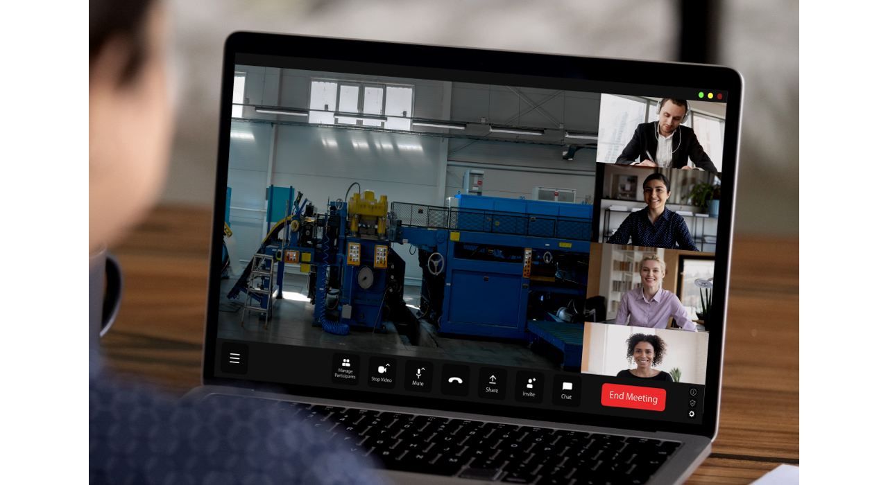 A computer screen of a virtual assessment of machinery