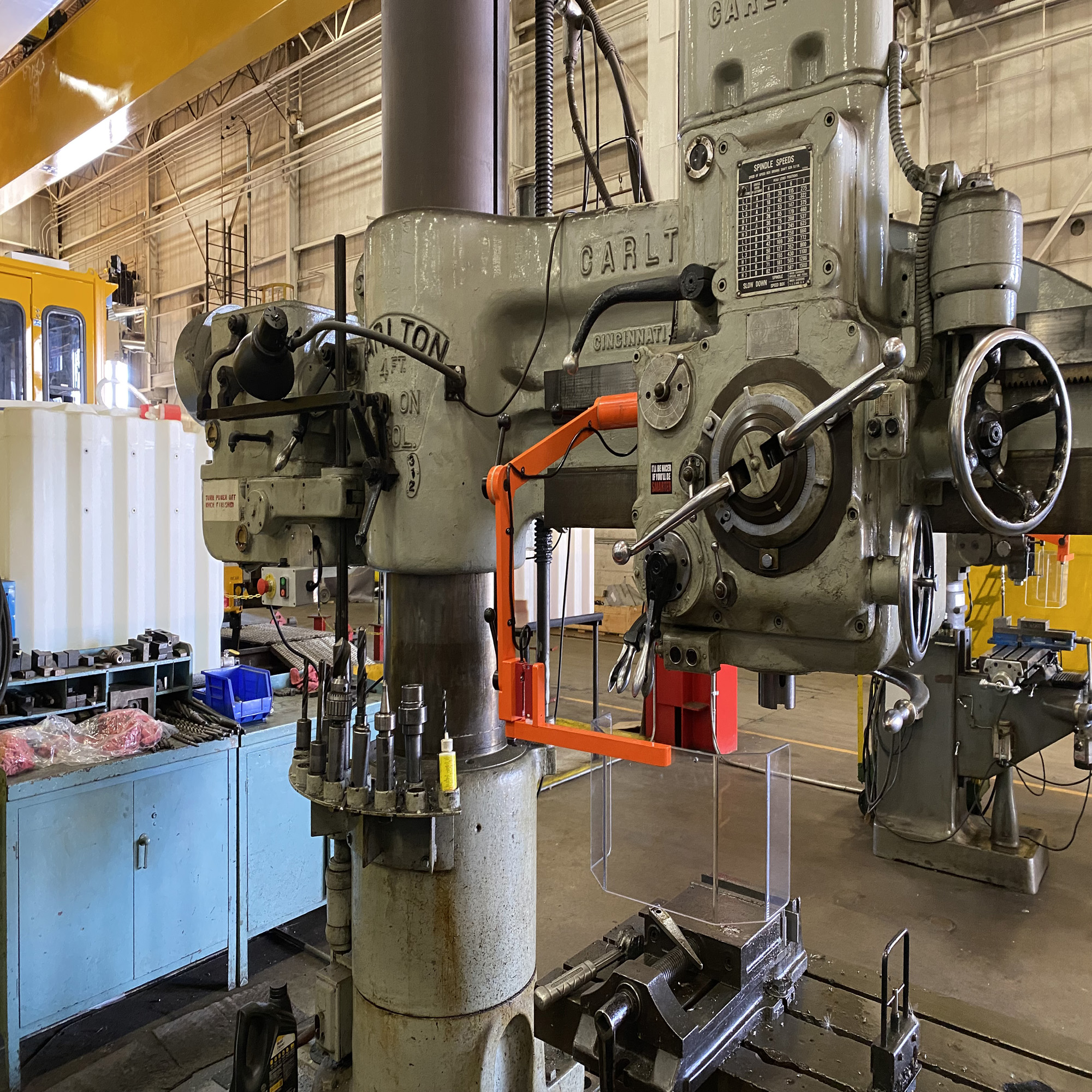 Radial Drill Safety Guards