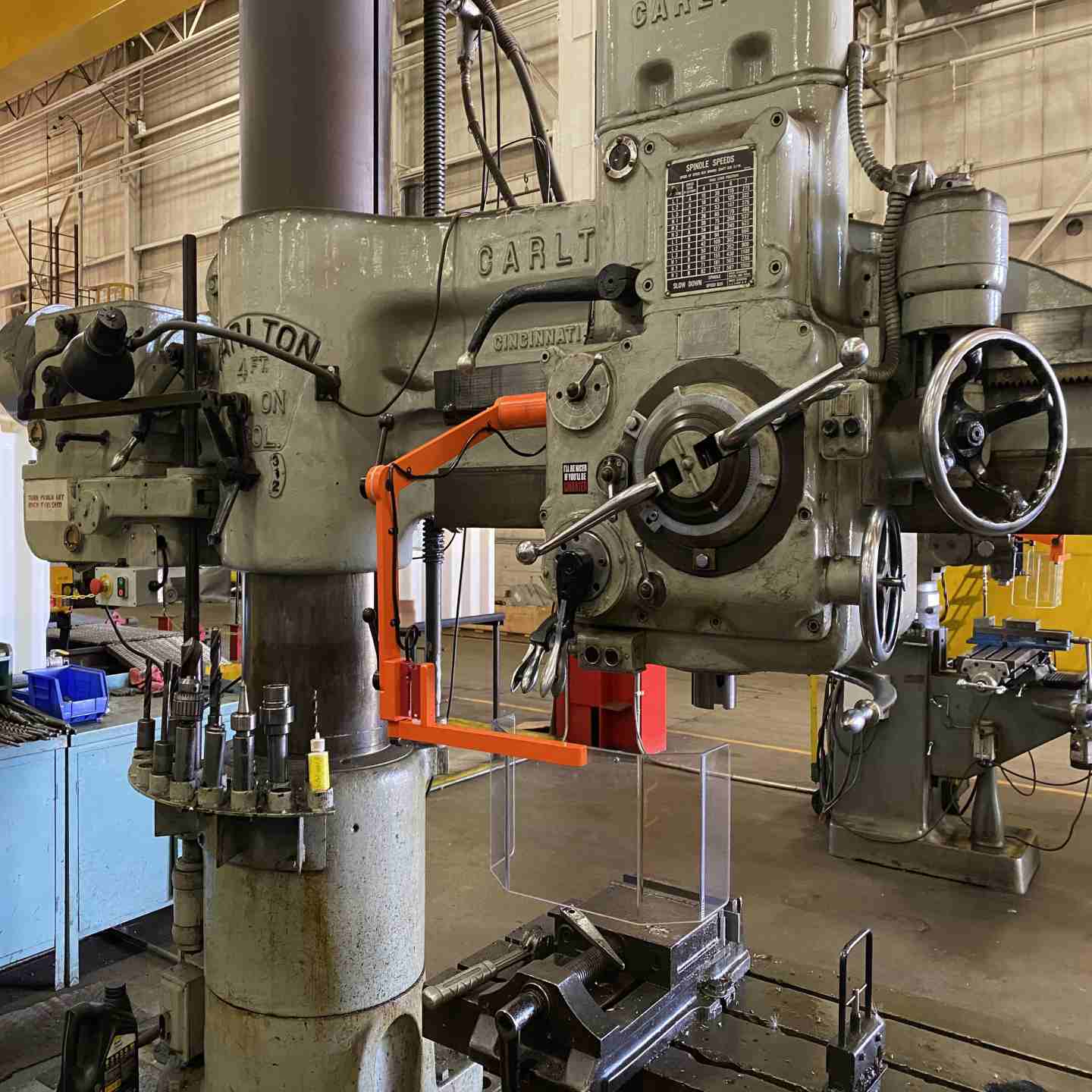 Radial Arm Drilling and Drill Press Guarding Image 1