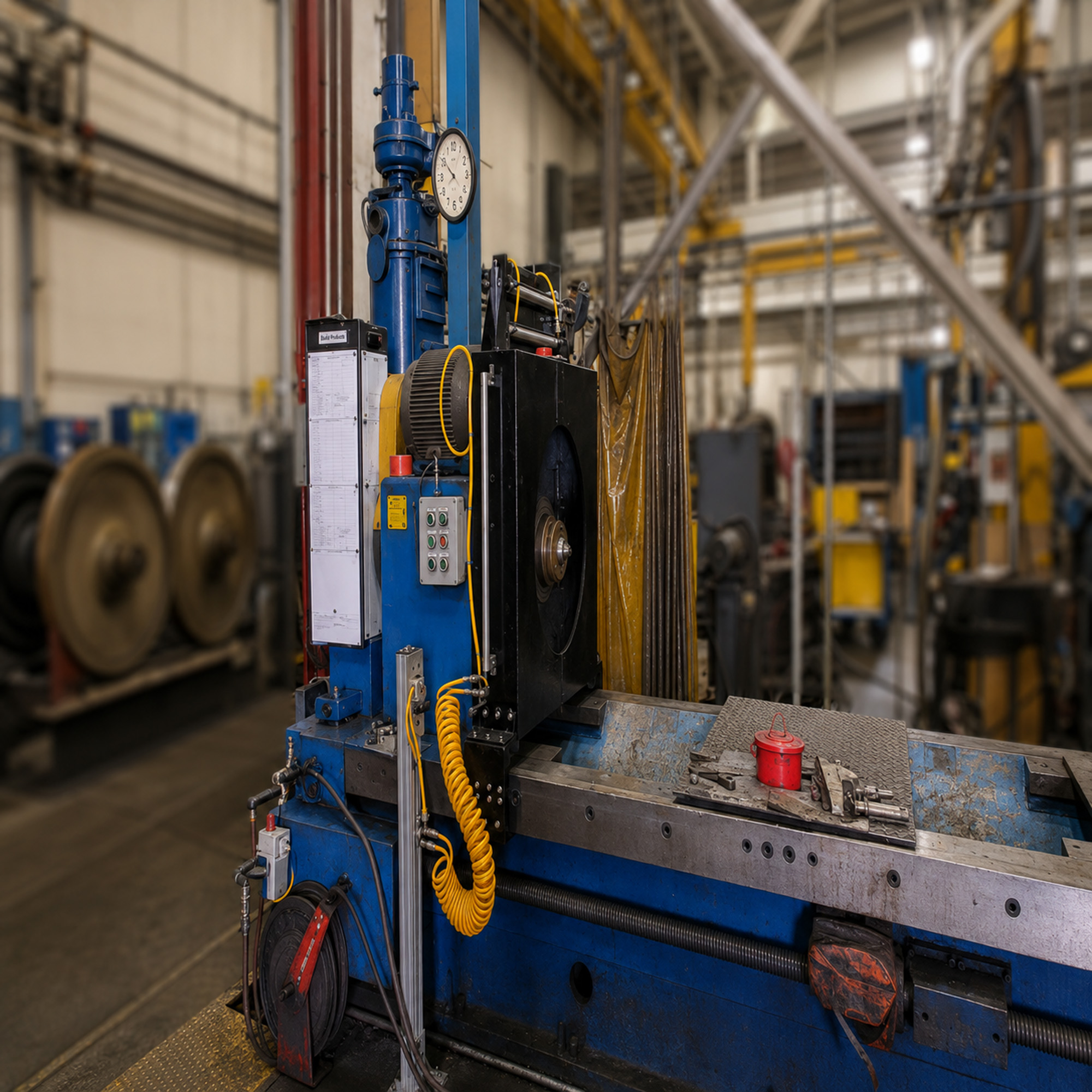 Retractable Lathe Guard Closed