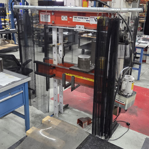 Shop Press Safety Curtain System