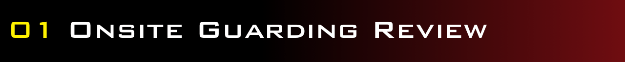 01 - Onsite Guarding Review