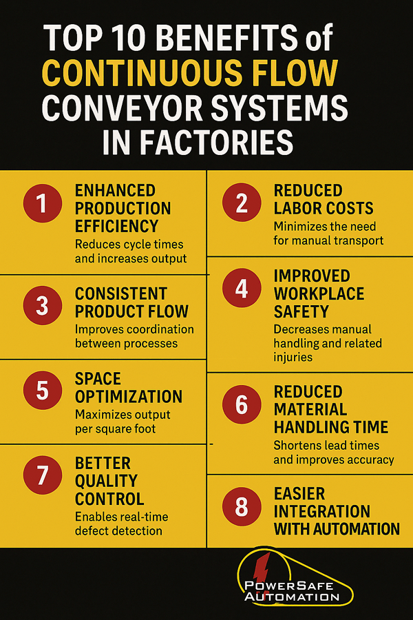 Top 10 benefits of Continuous Flow Conveyor Systems