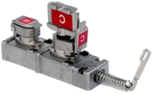Trapped Key Deadbolt Latch with Operator Key