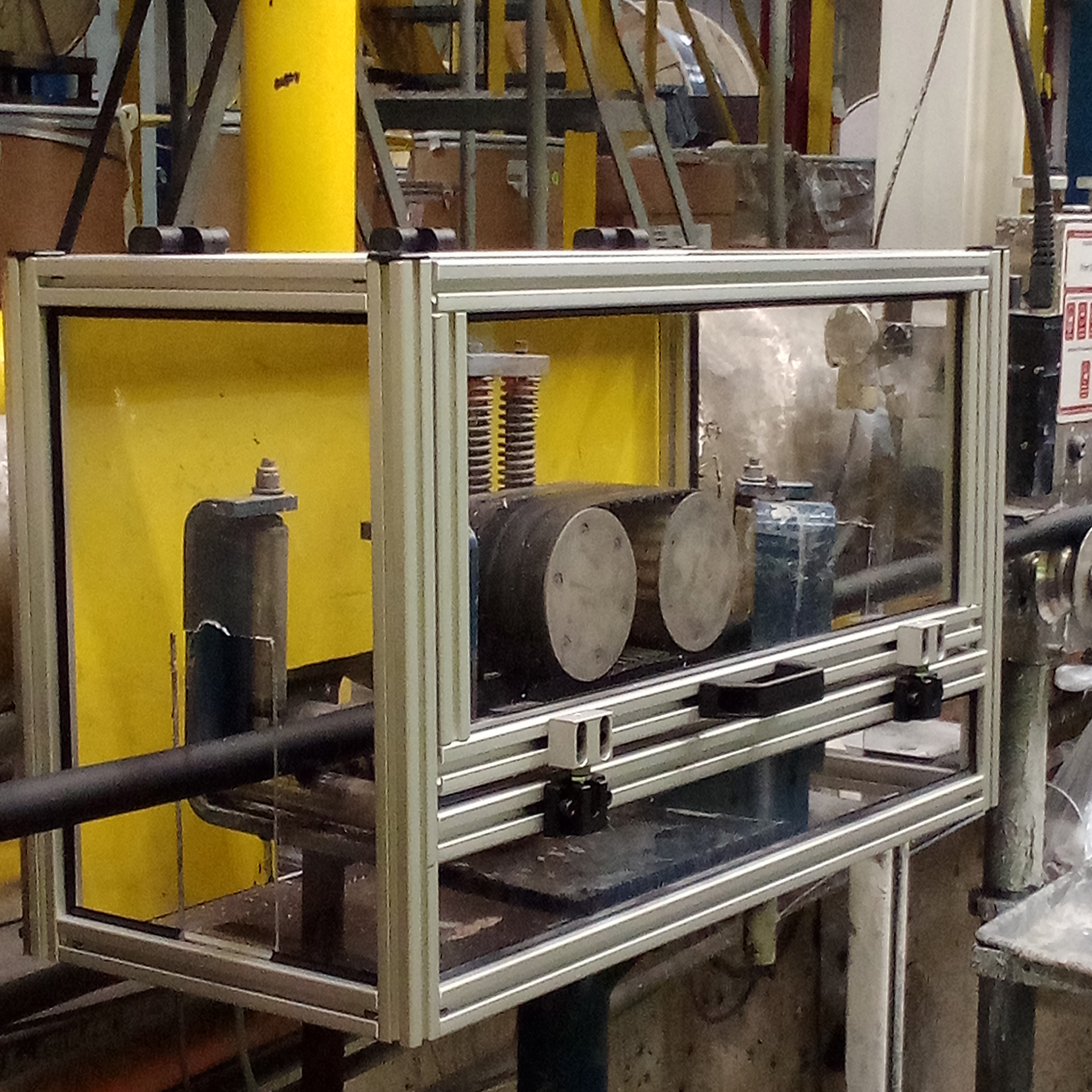 Tube feeder machine enclosure