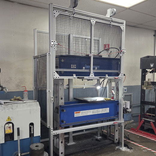 Vertical Machine Guarding with Door